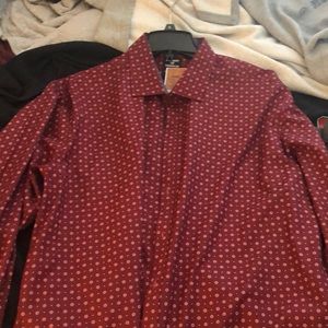 Society of threads red patterned shirt